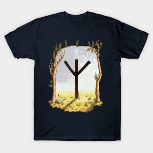 rune algiz - magical symbol T-Shirt